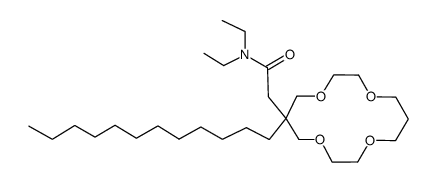 diethylcarbamoylmethyl-dodecyl-14-crown-4 Structure