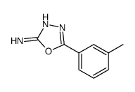 5-(3-methylphenyl)-1,3,4-oxadiazol-2-amine(SALTDATA: FREE)结构式