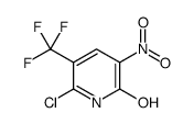 6-chloro-3-nitro-5-(trifluoromethyl)-1H-pyridin-2-one结构式