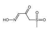 (1E)-1-hydroxyimino-3-methylsulfonylpropan-2-one结构式