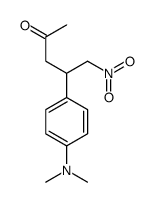4-[4-(dimethylamino)phenyl]-5-nitropentan-2-one结构式