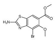 2-Amino-4-bromo-5-methoxy-benzothiazole-6-carboxylic Acid Methyl Ester Structure