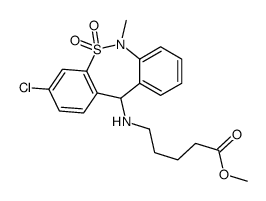 Tianeptine Metabolite MC5 Methyl Ester structure