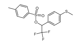 1-(4-(Methylthio)phenyl)-2,2,2-trifluoroethyl tosylate Structure