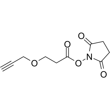 Propargyl-PEG1-NHS ester结构式