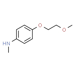 4-(2-甲氧基乙氧基)-N-甲基苯胺结构式