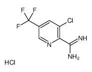 3-chloro-5-(trifluoromethyl)pyridine-2-carboximidamide,hydrochloride Structure
