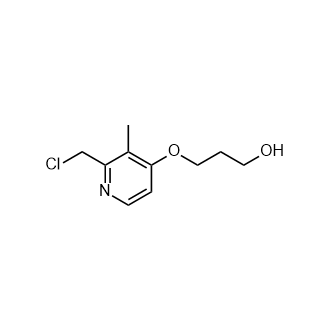 3-((2-(Chloromethyl)-3-methylpyridin-4-yl)oxy)propan-1-ol Structure