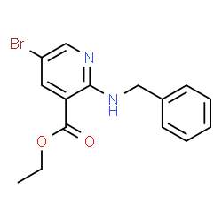 2-(苄氨基)-5-溴烟酸乙酯结构式