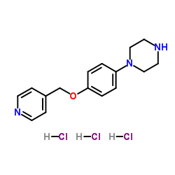 1-[4-(4-Pyridinylmethoxy)phenyl]piperazine trihydrochloride Structure