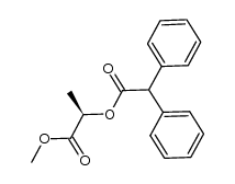 methyl (R)-2-(diphenylacetyloxy)propanoate结构式
