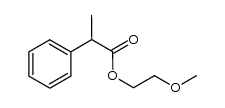 (R,S)-2-phenylpropionyl methoxyethyl ester Structure