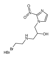1-[(2-Bromoethyl)amino]-3-(2-nitro-1H-imidazol-1-yl)-2-propanol h ydrobromide (1:1) Structure