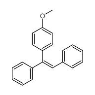 1-[(Z)-1,2-diphenylethenyl]-4-methoxybenzene结构式