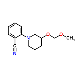 rac-1-[2-(Cyano)phenyl]-3-O-methoxymethyl-3-piperidinol Structure