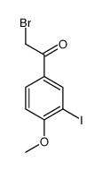 2-Bromo-1-(3-iodo-4-methoxyphenyl)ethanone结构式