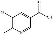 5-chloro-6-methylnicotinic acid Structure