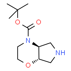 rel-(4aS,7aS)-六氢吡咯并[3,4-b][1,4]恶嗪-4(4aH)-羧酸叔丁酯结构式