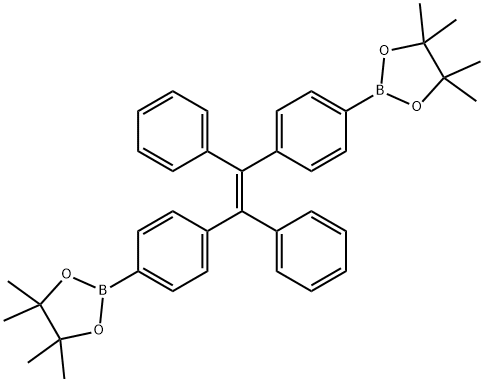 1,2-二苯基-1,2-二(4-频哪酯基苯基)乙烯结构式
