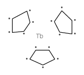 tris(cyclopentadienyl)terbium Structure