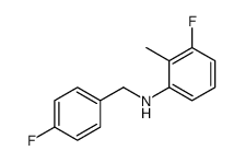 3-Fluoro-N-(4-fluorobenzyl)-2-methylaniline structure