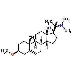 (3β)-3-Methoxy-N,N-dimethylpregn-5-en-20-amine structure