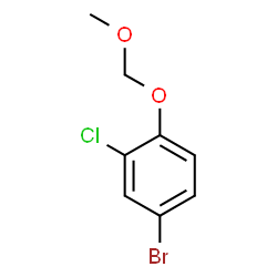 4-Bromo-2-chloro-1-(methoxymethoxy)benzene结构式