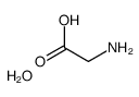 2-aminoacetic acid,hydrate Structure