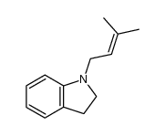 N-(3-methyl-2-buten-1-yl)-indoline Structure