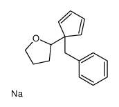 2-(1-benzylcyclopenta-2,4-dien-1-yl)oxolane,sodium结构式