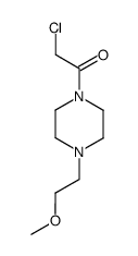 Piperazine, 1-(chloroacetyl)-4-(2-methoxyethyl)- (9CI) structure
