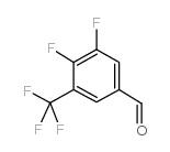 3,4-二氟-5-(三氟甲基)苯甲醛结构式