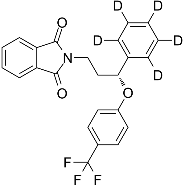 (R)-Norfluoxetine-d5 Phthalimide (Phenyl-d5) Structure