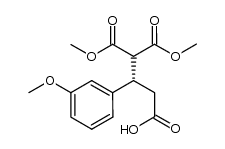 (S)-5-methoxy-4-(methoxycarbonyl)-3-(3-methoxyphenyl)-5-oxopentanoic acid Structure