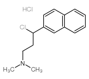 3-chloro-n,n-dimethyl-3-(naphthalen-2-yl)propan-1-amine hydrochloride结构式