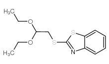 2-[(2,2-二乙氧基乙基)硫代]-1,3-苯并噻唑结构式