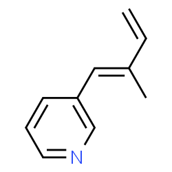 Pyridine, 3-(2-methyl-1,3-butadienyl)-, (E)- (9CI)结构式