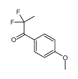 1-Propanone, 2,2-difluoro-1-(4-methoxyphenyl)- (9CI)结构式