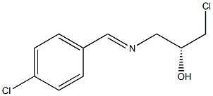 (R)-1-chloro-3-{[(4-chlorophenyl)methylene]amino}propan-2-ol结构式
