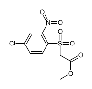 methyl 2-(4-chloro-2-nitrophenyl)sulfonylacetate Structure