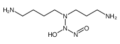 N-[4-aminobutyl(3-aminopropyl)amino]-N-hydroxynitrous amide Structure