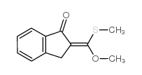 (Z)-2,3-二氢-2-[甲氧基(甲巯基)亚甲基]-1-茚酮结构式