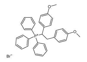 Triphenyl-(1,2-bis-(4-methoxyphenyl)-aethyl)-phosphoniumbromid结构式