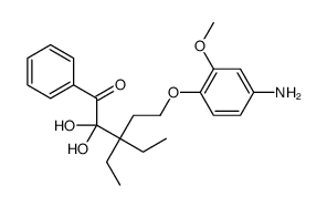 5-(4-amino-2-methoxyphenoxy)-3,3-diethyl-2,2-dihydroxy-1-phenylpentan-1-one Structure