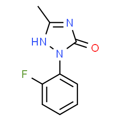 1-(2-Fluorophenyl)-3-methyl-4,5-2H-1,2,4-triazol-one Structure