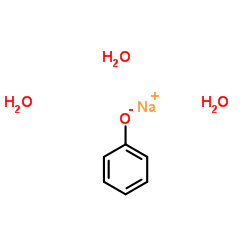 Sodium phenolate hydrate (1:1:3) Structure