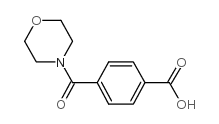 4-(4-吗啉羰基)苯甲酸结构式
