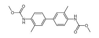 N,N'-(3,3'-dimethyl-biphenyl-4,4'-diyl)-bis-carbamic acid dimethyl ester结构式