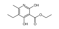 3-Pyridinecarboxylic acid,5-ethyl-1,2-dihydro-4-hydroxy-6-methyl-2-oxo-, ethyl ester Structure