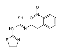 1-[2-(2-nitrophenyl)ethyl]-3-(1,3-thiazol-2-yl)thiourea结构式